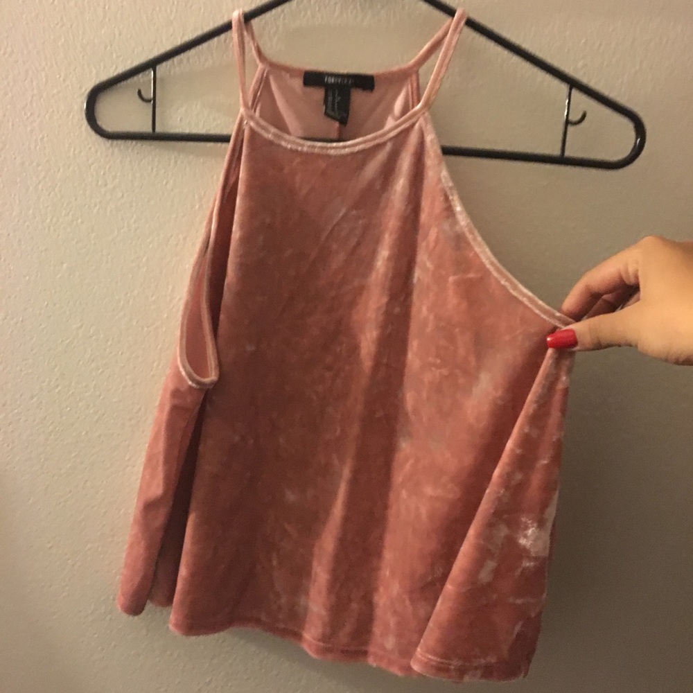 Velvet Pink Shirt forever 21